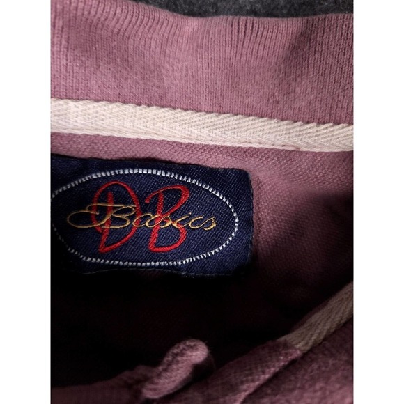 DB Basics Shirt Mens Medium M Button Polo Collared Regular Fit Cotton Stretch - Picture 5 of 12